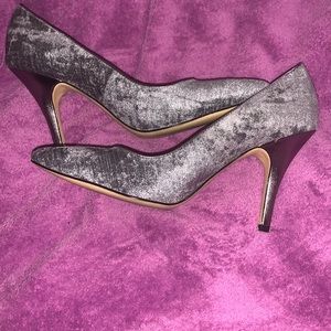 Silver heels Calvin Klein